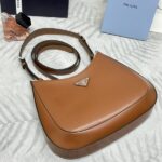 Replica Prada Cleo Brushed Brown Bag - 1:1 premium replica handbag