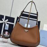 Replica Prada Cleo Brushed Brown Bag