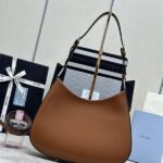 Replica Prada Cleo Brushed Brown Bag