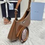 Replica Prada Cleo Brushed Brown Bag