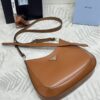 Fake Prada Cleo Brushed Brown Bag - best quality fake designer bag