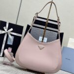 Replica Prada Cleo Brushed Pink Bag - premium superclone handbag