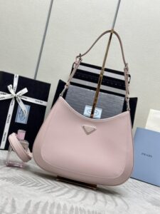 Replica Prada Cleo Brushed Pink Bag - premium superclone handbag