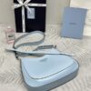 Replica Prada Cleo Brushed Blue Bag - best quality fake designer bag