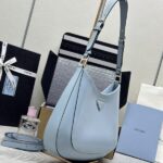 Replica Prada Cleo Brushed Blue Bag