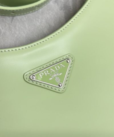 Replica Prada Cleo Brushed Green Bag - best quality fake designer bag