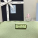 Replica Prada Cleo Brushed Green Bag - designer handbag clone