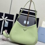 Replica Prada Cleo Brushed Green Bag - hoogwaardige designer tas imitatie