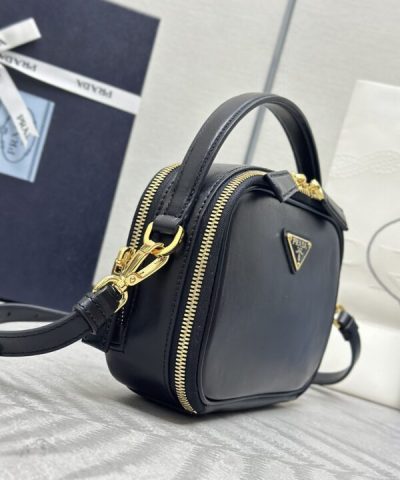 Fake Prada Mini Top – Handle Bag Black - designer handbag clone