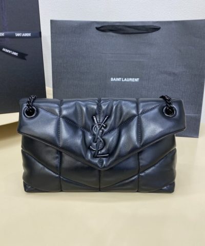 Replica YSL Loulou All Black Puffer - affordable designer bags