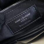 Replica YSL Loulou Black Puffer Silver