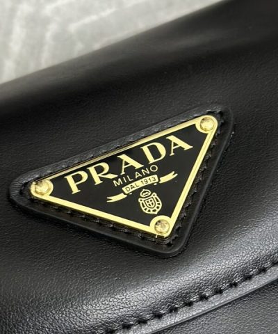 Replica Prada Small Shoulder Bag Black - premium superclone handbag