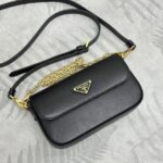 Replica Prada Mini Saffiano Black