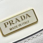 Replica Prada Mini Saffiano White