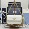 Fake Prada Mini Saffiano White - designer handbag clone