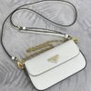 Fake Prada Mini Saffiano White - 1:1 premium replica handbag