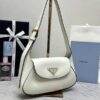 Replica Prada Small Shoulder Bag White - affordable luxury replica bag