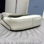Replica Prada Small Shoulder Bag White - affordable luxury replica bag
