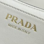 Replica Prada Small Shoulder Bag White - top-grade luxury bag dupe