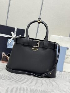 Replica Prada Black Buckle - top-grade luxury bag dupe