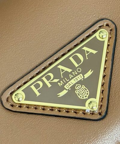 Fake Prada Small Shoulder Bag Caramel - affordable luxury replica bag