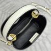 Fake Prada Saffiano Black Bucket White - best quality fake designer bag