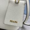 Fake Prada Saffiano Black Bucket White - ultra-realistic fake purse