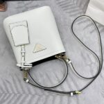 i1712502812_7714_3 Replica Prada Saffiano Black Bucket White - 1:1 premium replica handbag