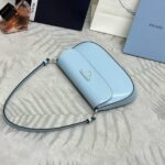 Replica Prada Cleo Medium Blue Bag With Flap - elite factory replica handbag