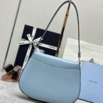 Replica Prada Cleo Medium Blue Bag With Flap - premium superclone handbag