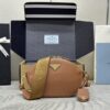 Fake Prada Caramel Mini Shoulder Bag - best quality fake designer bag
