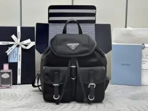 Fake Prada Small Black Backpack - 1:1 premium replica handbag