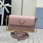Replica Prada Mini Saffiano Roze