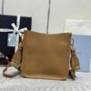 Fake Prada Saffiano Small Tote Black Brown - high-quality designer bag dupe