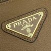 Fake Prada Saffiano Small Tote Black Brown - top-grade luxury bag dupe