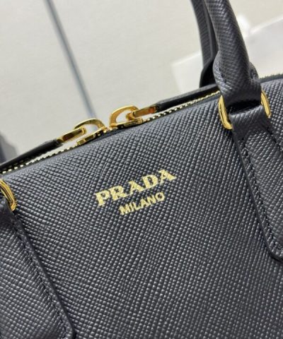 Fake Prada Large Saffiano Black - 1:1 premium replica handbag