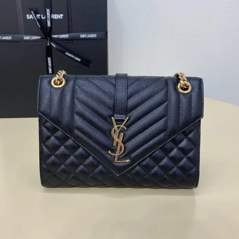 Replica YSL Envelope Crossbody Black - best quality fake designer bag