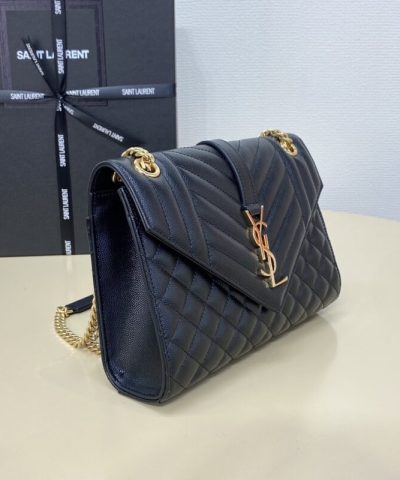 Replica YSL Envelope Crossbody Black - best quality fake designer bag