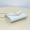 Fake YSL Envelope Clutch White - best quality fake designer bag