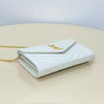 Replica YSL Envelope Clutch White