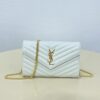 Fake YSL Envelope Clutch White - 1:1 premium replica handbag