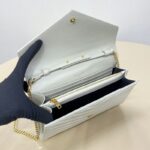 Replica YSL Envelope Clutch White