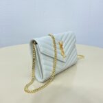 Replica YSL Envelope Clutch White