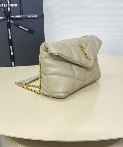 Fake YSL Loulou Apricot Puffer - elite factory replica handbag