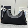 Replica Prada Prada Aimée Large Black - designer handbag clone