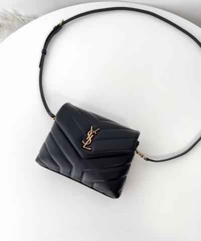 Fake YSL Loulou Mini Black - designer handbag clone