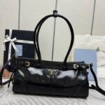 Replica Prada Naplak Patent Black - high-end replica designer purse