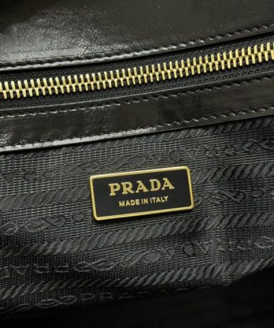 Replica Prada Antique Nappa Tote Black - premium superclone handbag