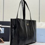 Replica Prada Antique Nappa Tote Black - top-grade luxury bag dupe