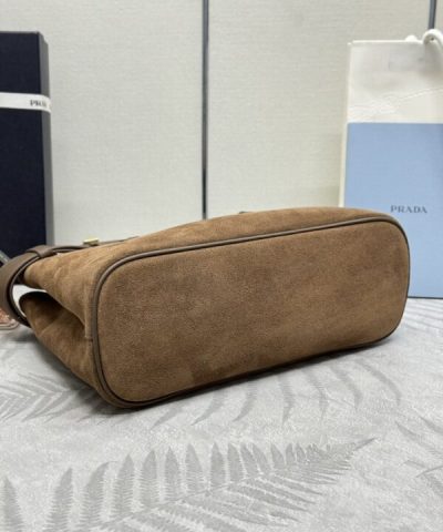 Fake Prada Suede Buckle - best quality fake designer bag